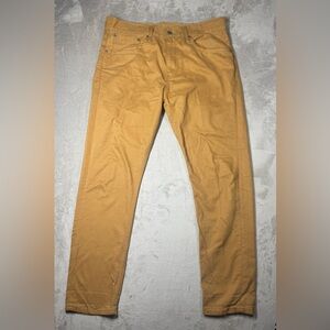 Levi’s 508 Regular Taper Men’s 100% Cotton Zip Fly Mustard Yellow Jeans 31x30